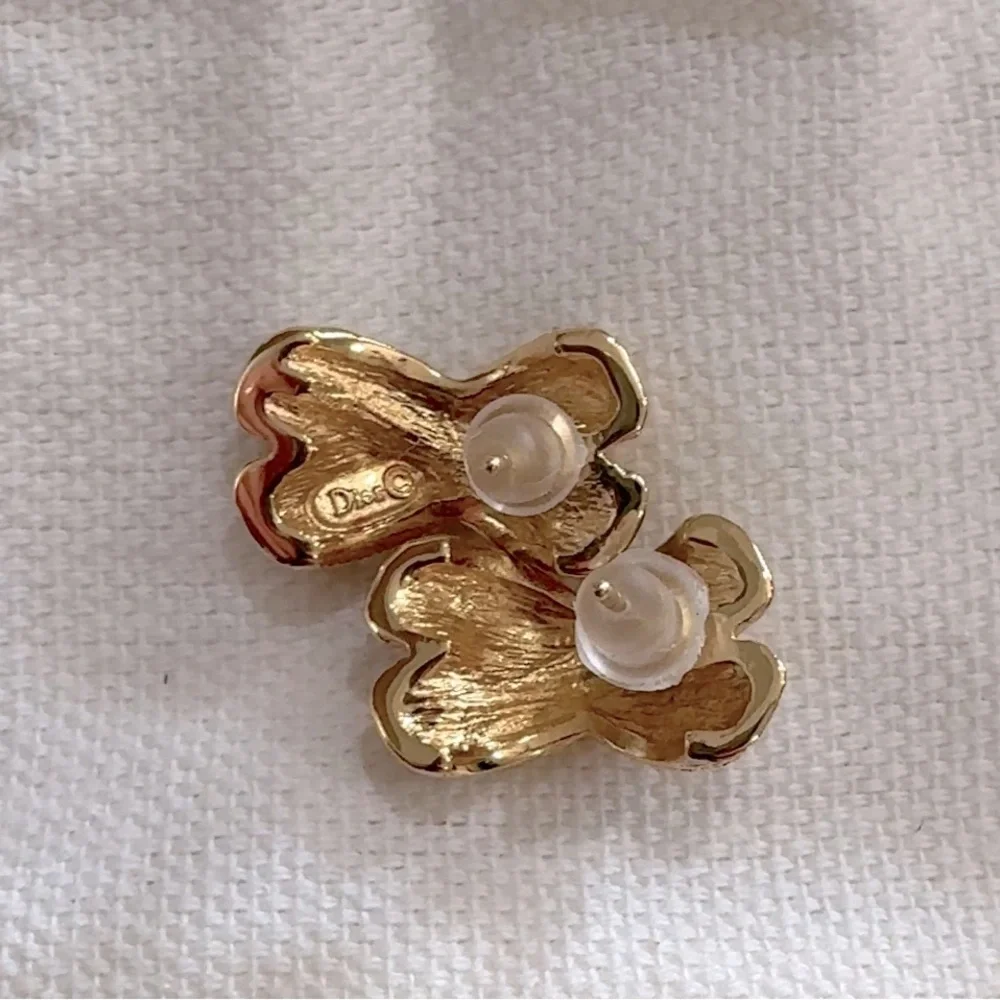 Dior Gold and Silver Earrings - Picture 2 of 2